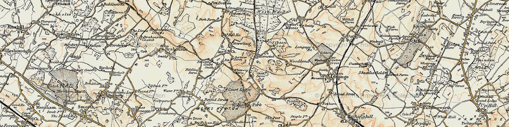 Old map of Skeete in 1898-1899