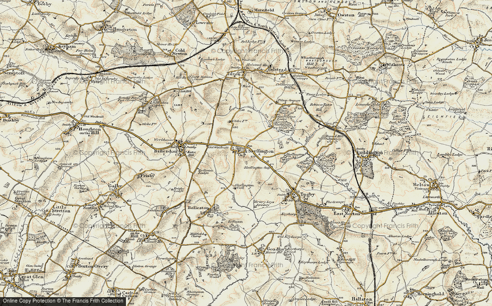 Old Map of Skeffington, 1901-1903 in 1901-1903