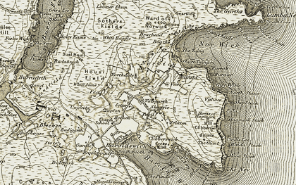 Old map of Skeggie in 1912