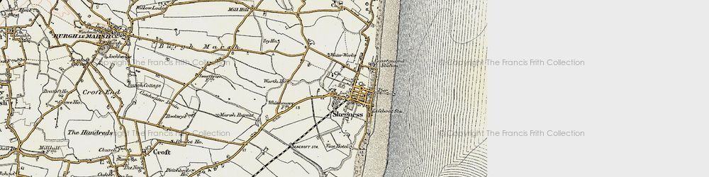 Old map of Skegness in 1901-1903