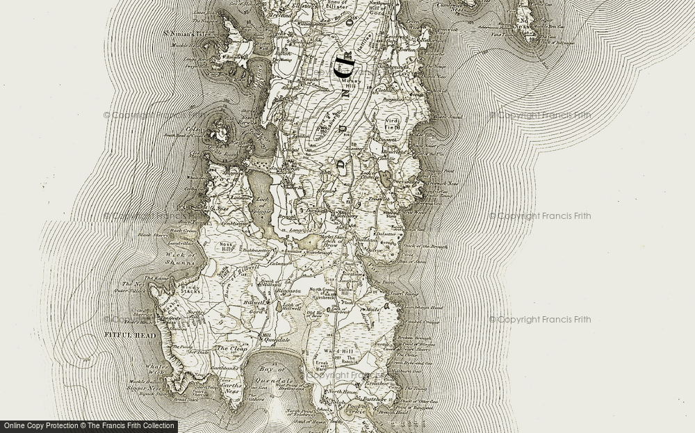 Old Map of Skelberry, 1911-1912 in 1911-1912