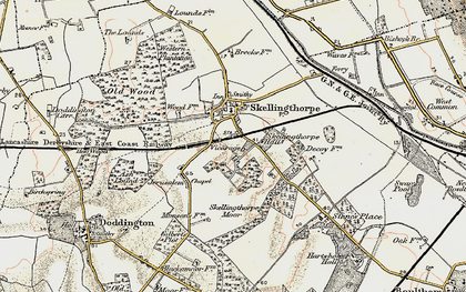 Old map of Skellingthorpe in 1902-1903