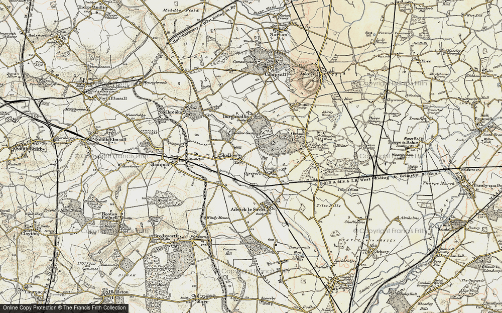 Old Map of Skellow, 1903 in 1903
