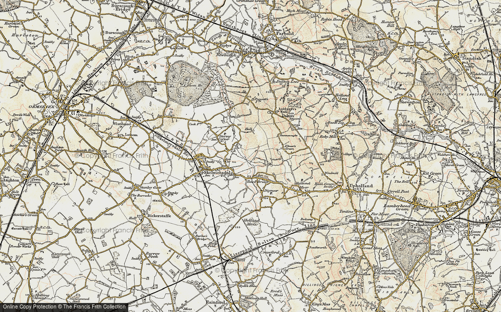 Old Map of Skelmersdale, 1902-1903 in 1902-1903