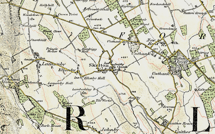 Old map of Skelton in 1901-1904