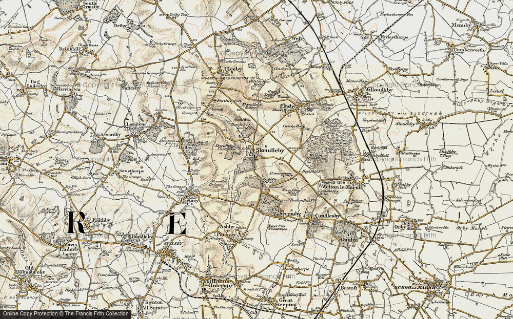 Old Map of Skendleby, 1902-1903 in 1902-1903