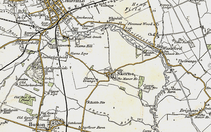 Old map of Skerne in 1903-1904