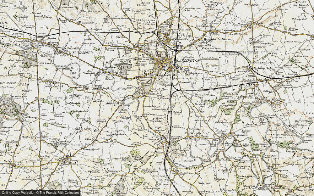 Old Map of Skerne Park, 1903-1904 in 1903-1904
