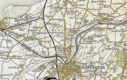Old map of Skerton in 1903-1904