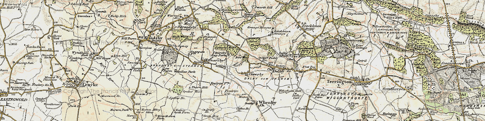 Old map of Skewsby in 1903-1904