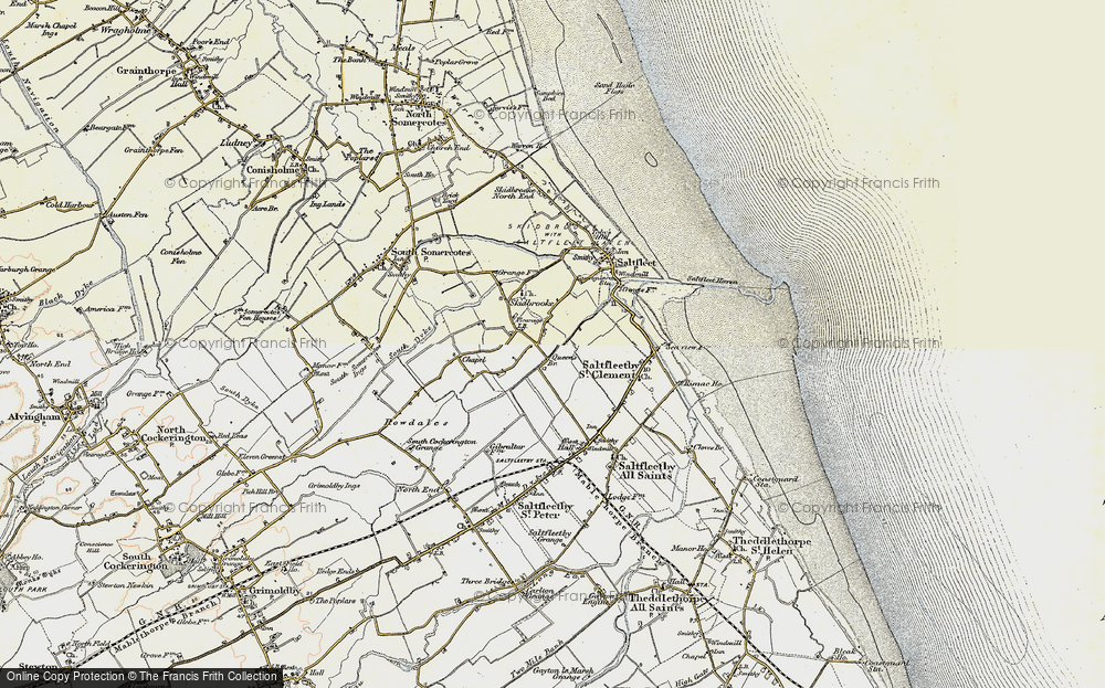 Old Map of Skidbrooke, 1903 in 1903