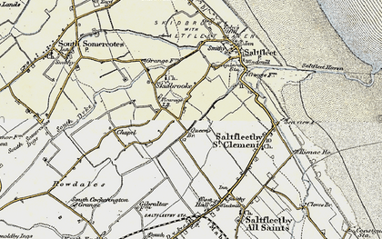 Old map of Skidbrooke in 1903