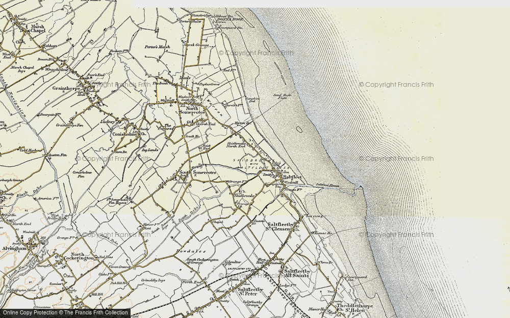 Old Map of Skidbrooke North End, 1903-1908 in 1903-1908