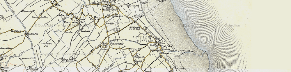 Old map of Skidbrooke North End in 1903-1908