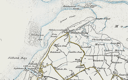 Old map of Grune Point in 1901-1904