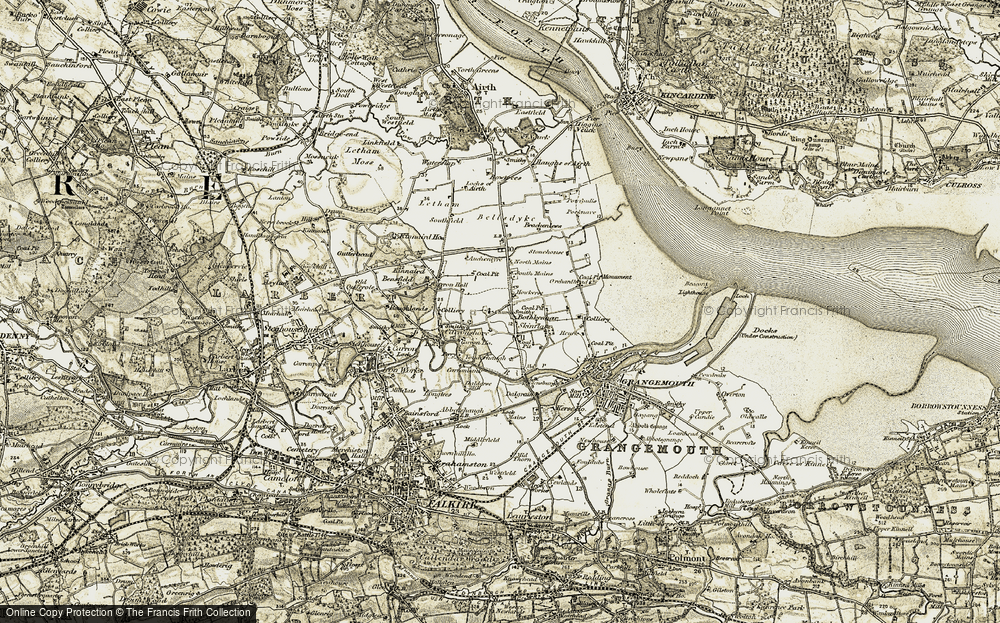 Old Map of Skinflats, 1904-1906 in 1904-1906