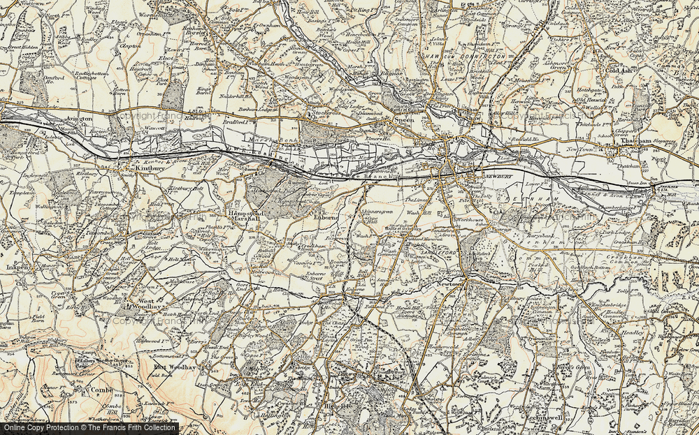 Old Map of Skinners Green, 1897-1900 in 1897-1900