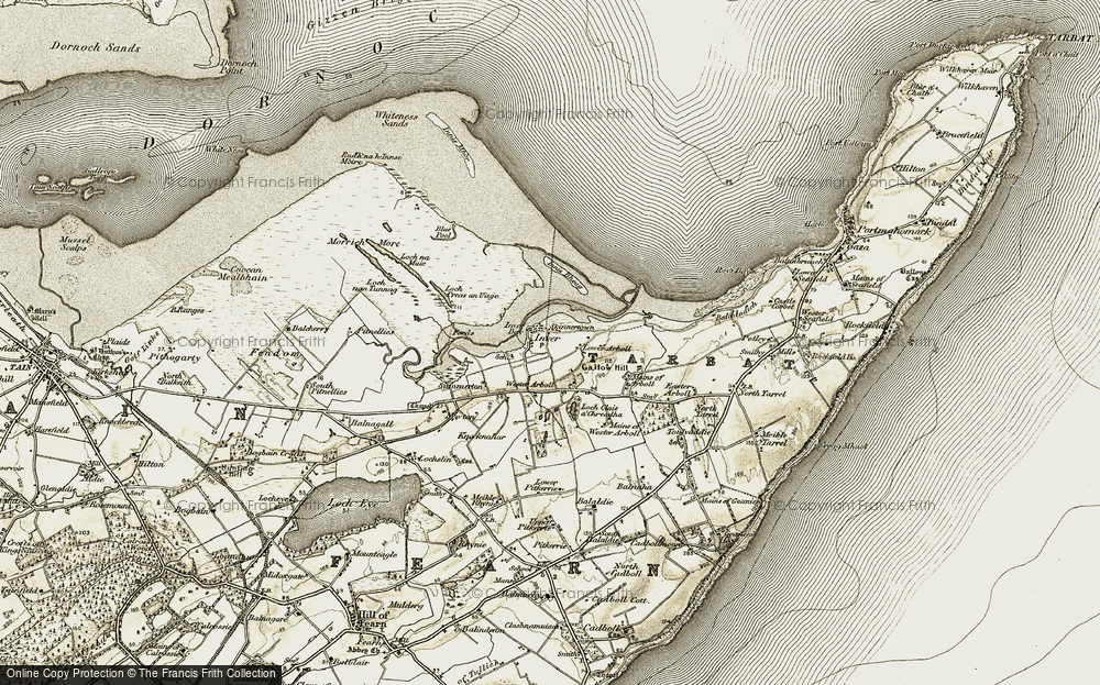 Old Map of Skinnerton, 1911-1912 in 1911-1912