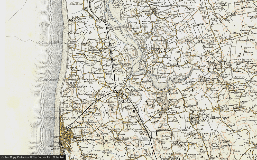 Old Map of Skippool, 1903-1904 in 1903-1904