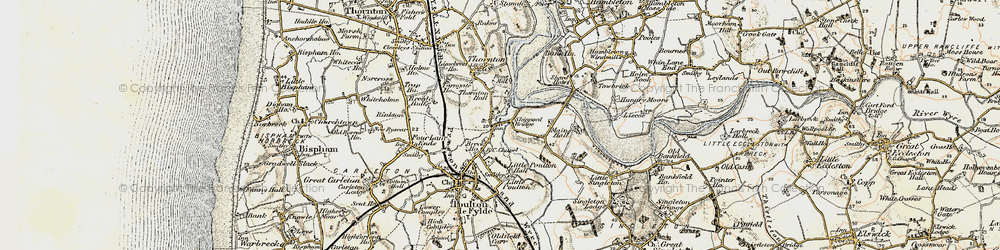 Old map of Skippool in 1903-1904
