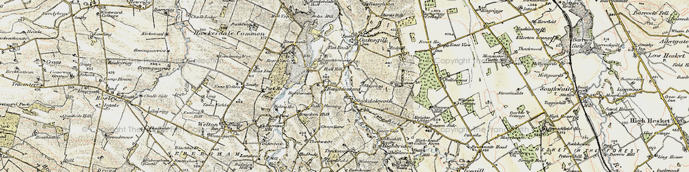 Old map of Skiprigg in 1901-1904