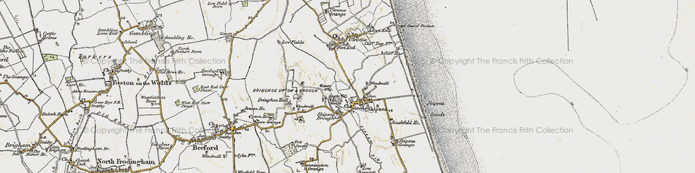 Old map of Skipsea in 1903-1904