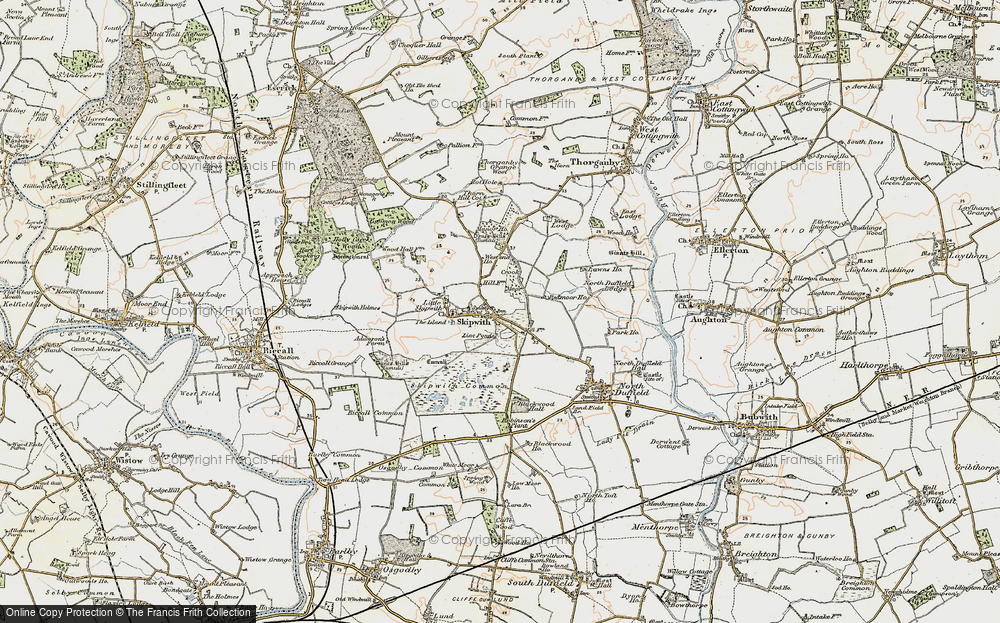 Old Map of Skipwith, 1903 in 1903