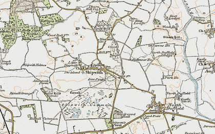 Old map of Skipwith in 1903