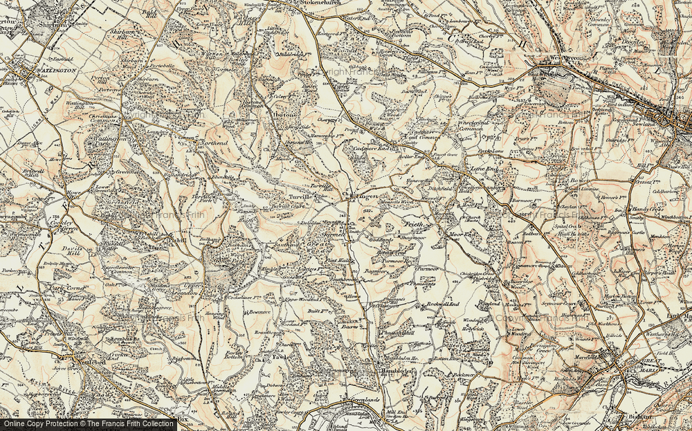 Old Map of Skirmett, 1897-1898 in 1897-1898