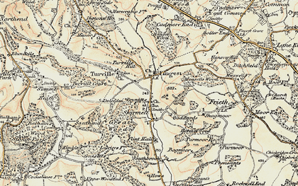Old map of Skirmett in 1897-1898