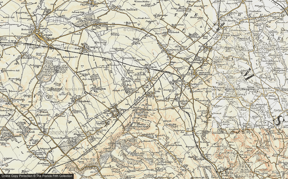 Old Map of Skittle Green, 1897-1898 in 1897-1898