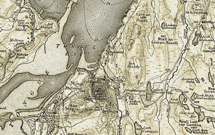 Old map of Tongue Bay in 1910-1912