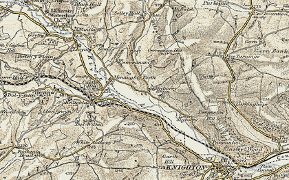 Old map of Skyborry Green in 1901-1903