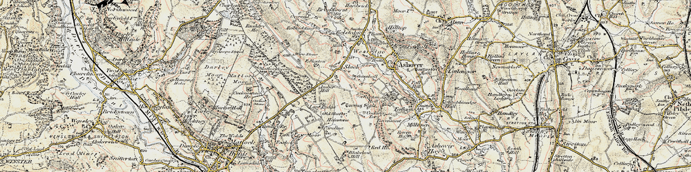 Old map of Slack in 1902-1903