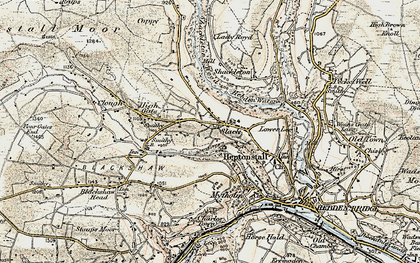 Old map of Slack in 1903