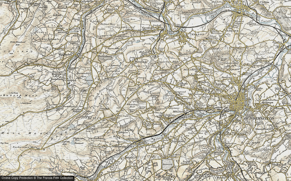 Old Map of Slack, 1903 in 1903