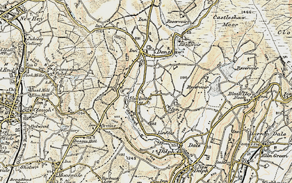 Old map of Slackcote in 1903