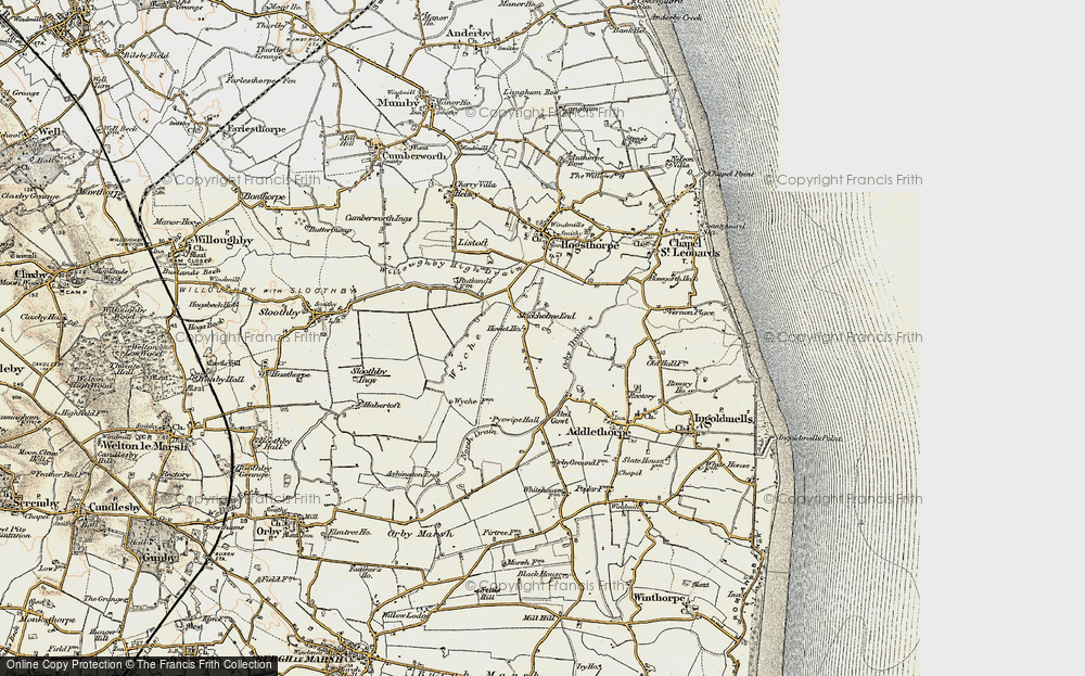 Old Map of Historic Map covering Wyche in 1902-1903