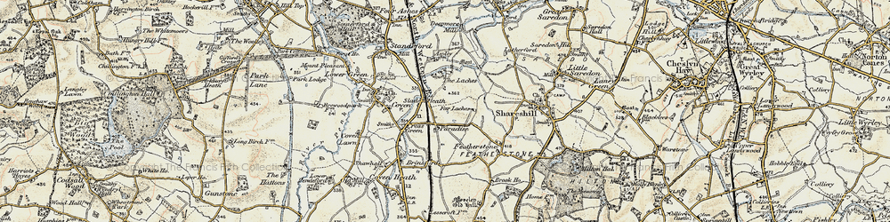 Old map of Slade Heath in 1902