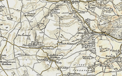 Old map of Slade Hooton in 1903