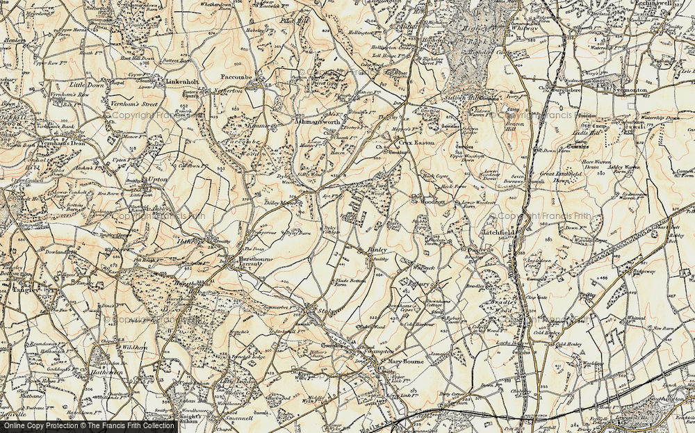 Old Map of Sladen Green, 1897-1900 in 1897-1900