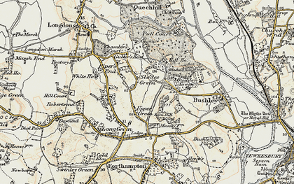 Old map of Slades Green in 1899-1901