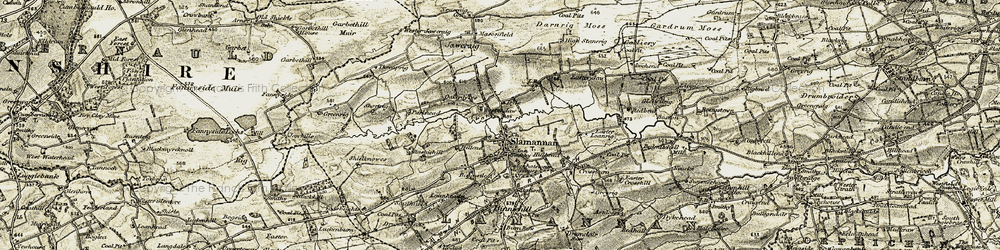 Old map of Wester Jawcraig in 1904-1905