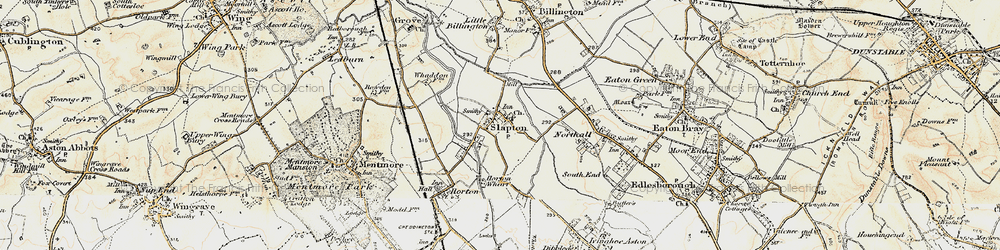 Old map of Slapton in 1898-1899