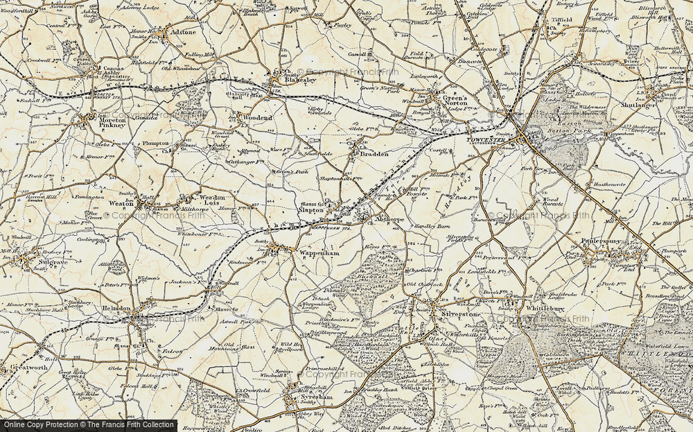 Old Map of Slapton, 1898-1901 in 1898-1901