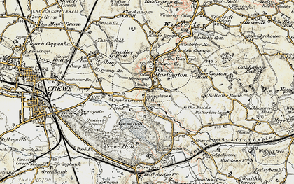 Old map of Slaughter Hill in 1902-1903