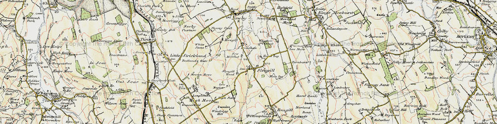 Old map of Sleagill in 1901-1904