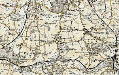 Old map of Sleet Moor in 1902