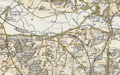 Old map of Sleight in 1897-1909