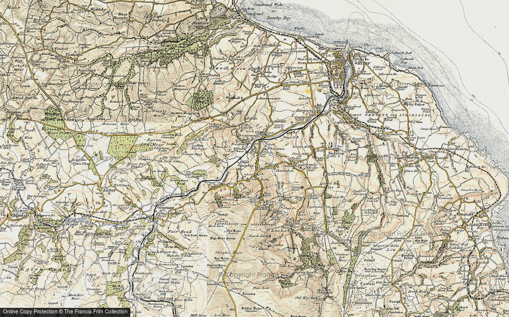 Old Map of Sleights, 1903-1904 in 1903-1904